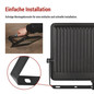 Preview: Emos LED Fluter Visio 100W neutralweiss 4000K IP65 Schwarz Aluminium 26x23cm ZS2553