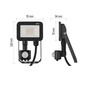 Preview: Emos LED Fluter mit Bewegungsmelder Inovo 10W neutralweiss 4000K IP65 Anthrazit Aluminium ZS2712