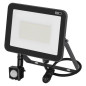 Preview: Emos LED Fluter mit Bewegungsmelder Inovo 50W neutralweiss 4000K IP65 Anthrazit Aluminium 20x14,5cm ZS2742