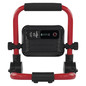 Preview: Emos LED Fluter Acco 20W tageslichtweiss 6500K Akku IP54 Rot Schwarz Aluminium 21x18cm ZS2813