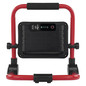 Preview: Emos LED Fluter Acco 35W tageslichtweiss 6500K Akku IP54 Rot Schwarz Aluminium 27x22cm ZS2823