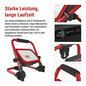Preview: Emos LED Fluter Acco 35W tageslichtweiss 6500K Akku IP54 Rot Schwarz Aluminium 27x22cm ZS2823