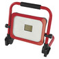 Preview: Emos LED Fluter Acco 50W tageslichtweiss 6500K Akku IP54 Rot Schwarz Aluminium 29x22cm ZS2833