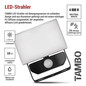 Preview: Emos LED Fluter mit Bewegungsmelder Tambo 10W neutralweiss 4000K IP54 Schwarz Aluminium 10,5x14cm ZS2912