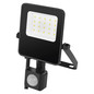 Preview: Emos LED Fluter mit Bewegungsmelder Visio 10W neutralweiss 4000K IP54 Schwarz Aluminium 11x18,5cm ZS2913