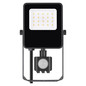 Preview: Emos LED Fluter mit Bewegungsmelder Visio 10W neutralweiss 4000K IP54 Schwarz Aluminium 11x18,5cm ZS2913