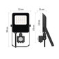 Preview: Emos LED Fluter mit Bewegungsmelder Visio 10W neutralweiss 4000K IP54 Schwarz Aluminium 11x18,5cm ZS2913