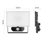 Preview: Emos LED Fluter mit Bewegungsmelder Tambo 20W neutralweiss 4000K IP54 Schwarz Aluminium 13,5x16,5cm ZS2922