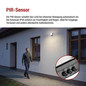 Preview: Emos LED Fluter mit Bewegungsmelder Tambo Evo 20W neutralweiss 4000K IP44 Schwarz Aluminium 13x14cm ZS2924