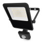 Preview: Emos LED Fluter mit Bewegungsmelder Visio 30W neutralweiss 4000K IP54 Schwarz Aluminium 21,5x13,5cm ZS2933