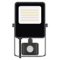 Preview: Emos LED Fluter mit Bewegungsmelder Visio 30W neutralweiss 4000K IP54 Schwarz Aluminium 21,5x13,5cm ZS2933