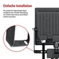 Preview: Emos LED Fluter mit Bewegungsmelder Tambo Evo 30W neutralweiss 4000K IP44 Schwarz Aluminium 15,5x17cm ZS2934