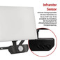 Preview: Emos LED Fluter mit Bewegungsmelder Tambo 50W neutralweiss 4000K IP54 Schwarz Aluminium 21x22cm ZS2942