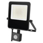 Preview: Emos LED Fluter mit Bewegungsmelder Visio 50W neutralweiss 4000K IP54 Schwarz Aluminium 24x16cm ZS2943