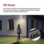Preview: Emos LED Fluter mit Bewegungsmelder Tambo Evo 50W neutralweiss 4000K IP44 Schwarz Aluminium 19x19cm ZS2944