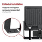Preview: Emos LED Fluter mit Bewegungsmelder Tambo Evo 50W neutralweiss 4000K IP44 Schwarz Aluminium 19x19cm ZS2944