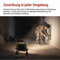Preview: Emos LED Baustrahler Glaro 30W neutralweiss 4000K IP65 Schwarz Gelb Aluminium ZS3213