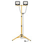 Preview: Emos LED Fluter Set mit Stativ Glaro 2x 50W neutralweiss 4000K IP65 Schwarz Gelb Aluminium 73x63cm ZS3214.2