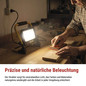 Preview: Emos LED Baustrahler Glaro 50W neutralweiss 4000K IP65 Schwarz Gelb Aluminium ZS3214
