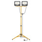 Preview: Emos LED Fluter Set mit Stativ Glaro 2x 100W neutralweiss 4000K IP65 Schwarz Gelb Aluminium 73x63cm ZS3215.2