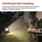 Preview: Emos LED Baustrahler Glaro 100W neutralweiss 4000K IP65 Schwarz Gelb Aluminium ZS3215