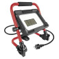 Preview: Emos LED Baustrahler Elion 50W neutralweiss 4000K IP65 Rot Schwarz Aluminium 28x18cm ZS3343
