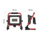 Preview: Emos LED Baustrahler Elion 50W neutralweiss 4000K IP65 Rot Schwarz Aluminium 28x18cm ZS3343