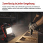 Preview: Emos LED Baustrahler Elion 50W neutralweiss 4000K IP65 Rot Schwarz Aluminium 28x18cm ZS3343