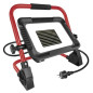 Preview: Emos LED Baustrahler Elion 100W neutralweiss 4000K IP65 Rot Schwarz Aluminium 40x35cm ZS3353