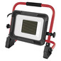 Preview: Emos LED Baustrahler Elion 100W neutralweiss 4000K IP65 Rot Schwarz Aluminium 40x35cm ZS3353
