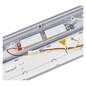 Preview: Emos LED Feuchtraumleuchte Misty 18W einstellbar CCT neutral-/tageslichtweiss 4000K/6500K IP66 Grau 67cm ZT1040