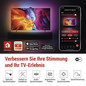 Preview: Emos LED TV-Hintergrundbeleuchtung Ambient RGB für 55 Zoll 24W WiFi Schwarz Weiß ZTV55