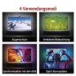 Preview: Emos LED TV-Hintergrundbeleuchtung GoSmart Ambient RGB für 75 Zoll 24W WiFi Schwarz Weiß ZTV75