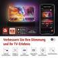 Preview: Emos LED TV-Hintergrundbeleuchtung GoSmart Ambient RGB für 75 Zoll 24W WiFi Schwarz Weiß ZTV75