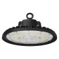Preview: Emos LED Hallenleuchte Aster 100W neutralweiss 4000K IP65 Schwarz Aluminium Ø26,5cm ZU310.12