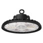 Preview: Emos LED Hallenleuchte Aster 100W neutralweiss 4000K IP65 Schwarz Aluminium Ø26,5cm ZU310.9