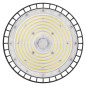 Preview: Emos LED Hallenleuchte Aster 150W neutralweiss 4000K IP65 Schwarz Aluminium Ø30cm ZU315.6
