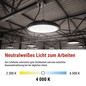 Preview: Emos LED Hallenleuchte Cirus 77W neutralweiss 4000K IP65 Dunkelgrau Aluminium Ø26cm ZU901