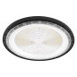 Preview: Emos LED Hallenleuchte Cirus 200W neutralweiss 4000K IP65 Dunkelgrau Aluminium Ø36cm ZU904