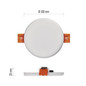 Preview: Emos LED Panel Vixxo 7,5W neutralweiss 4000K IP65 Weiß Aluminium Ø10cm ZV1122
