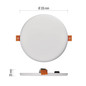 Preview: Emos LED Panel Vixxo 13,5W neutralweiss 4000K IP65 Weiß Aluminium Ø15,5cm ZV1142