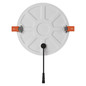 Preview: Emos LED Einbaustrahler Vixxo 19W neutralweiss 4000K IP65 Weiß Aluminium Ø18,5cm ZV1152