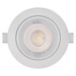 Preview: Emos LED Einbaustrahler Geri 6,5W CCT warm-/neutral-/tageslichtweiss 2700K/4000K/6500K dimmbar Weiß Aluminium Ø10,5cm ZV1160