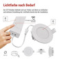 Preview: Emos LED Einbaustrahler 4,5W CCT warm-/neutralweiss 2700K/4000K IP65 Weiß Ø8,5cm ZV1163