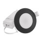 Preview: Emos LED Einbaustrahler 4,5W CCT warm-/neutralweiss 2700K/4000K IP65 Schwarz Ø8,5cm ZV1164