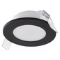 Preview: Emos LED Einbaustrahler 4,5W CCT warm-/neutralweiss 2700K/4000K IP65 Schwarz Ø8,5cm ZV1164