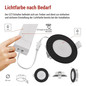 Preview: Emos LED Einbaustrahler 4,5W CCT warm-/neutralweiss 2700K/4000K IP65 Schwarz Ø8,5cm ZV1164