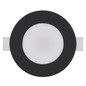 Preview: Emos LED Einbaustrahler 4,5W CCT warm-/neutralweiss 2700K/4000K IP65 Schwarz Ø8,5cm ZV1164