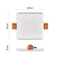 Preview: Emos LED Panel Vixxo 7,5W neutralweiss 4000K IP65 Weiß Aluminium 10x10cm ZV2122