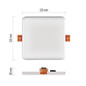 Preview: Emos LED Panel Vixxo 10W neutralweiss 4000K IP65 Weiß Aluminium 12,5x12,5cm ZV2132